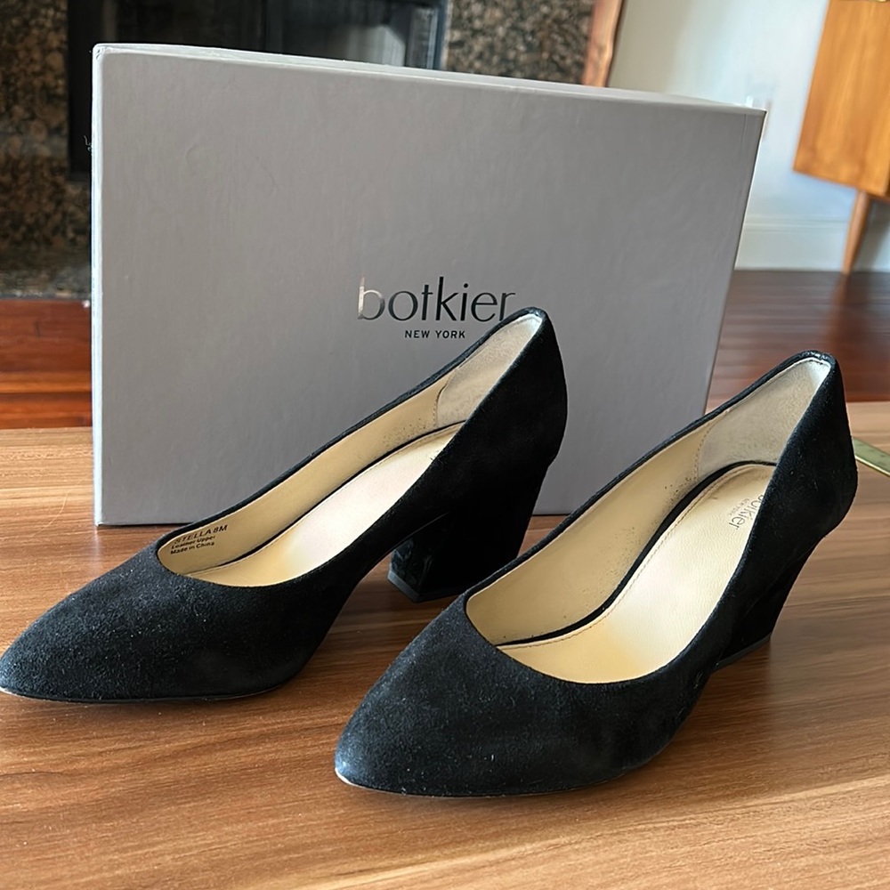Botkier Stella Black Suede Heel 8.5
